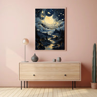 Celestial Nightscape Poster PosterGoat