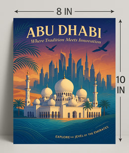 Abu Dhabi Harmony: A Cultural and Heritage Poster
