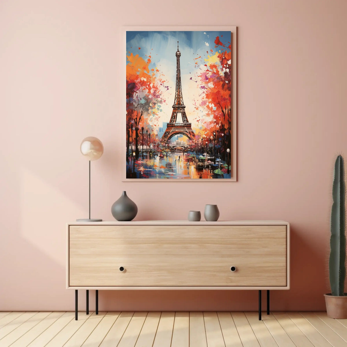 Eiffel Tower Artistic Travel Poster