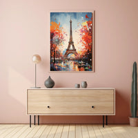 Eiffel Tower Artistic Travel Poster