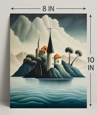 Enchanted Island Fortress Poster PosterGoat