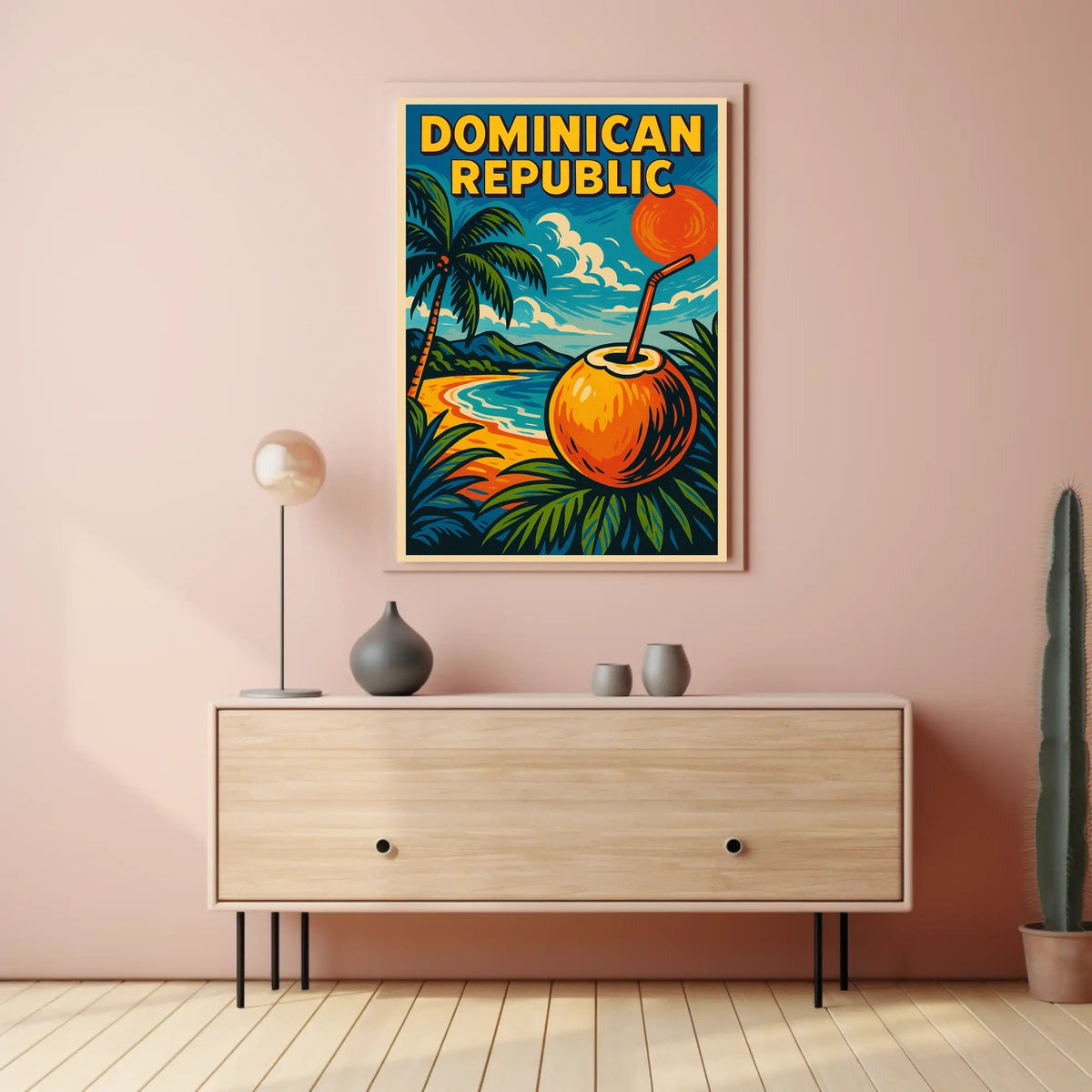 Tropical Paradise Dominican Republic Poster
