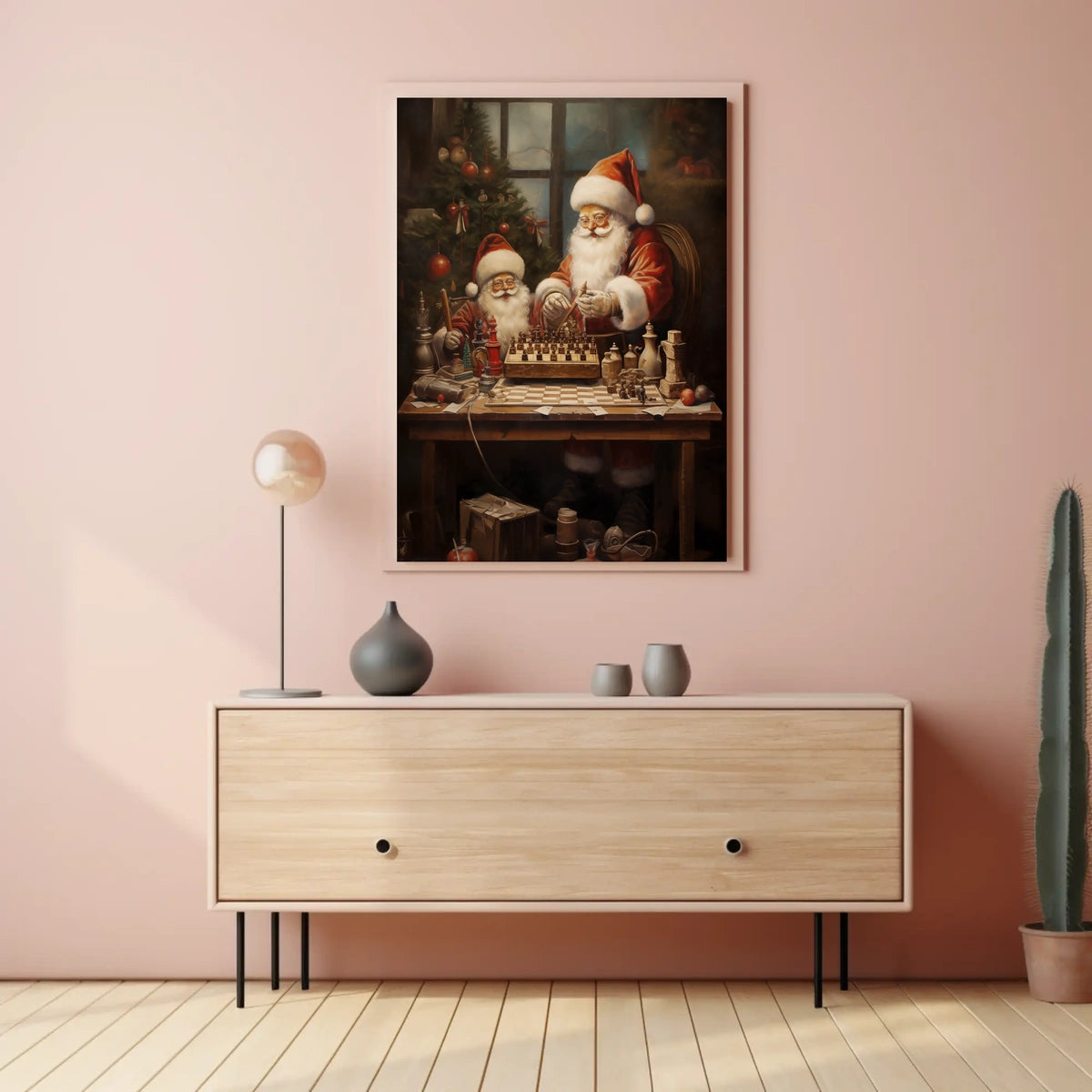 SantaS Chess Match Poster