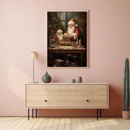 SantaS Chess Match Poster