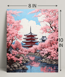 Cherry Blossom Serenity Poster