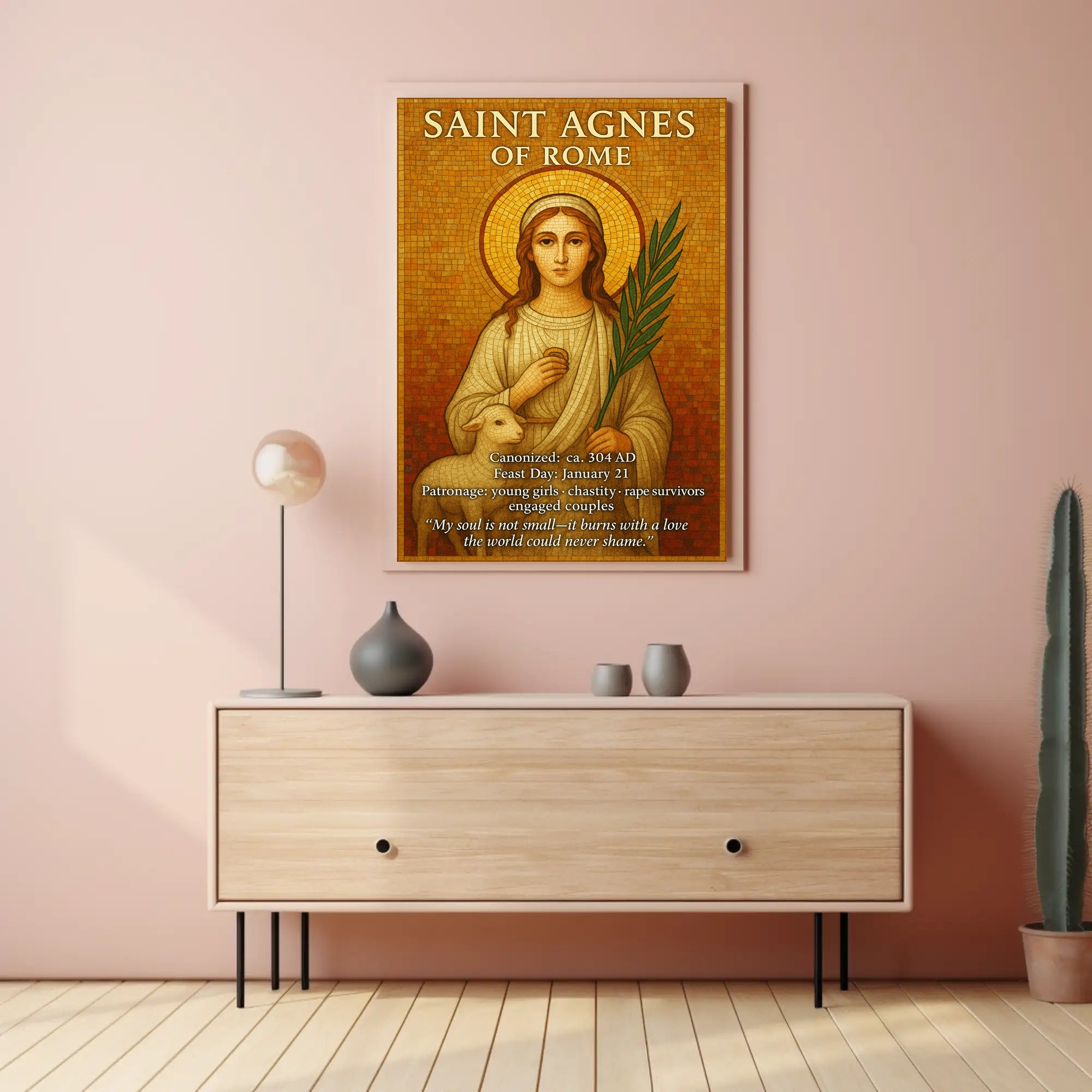 Saint Agnes of Rome Poster PosterGoat