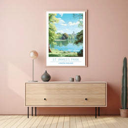 St. James's Park Vintage Travel Poster