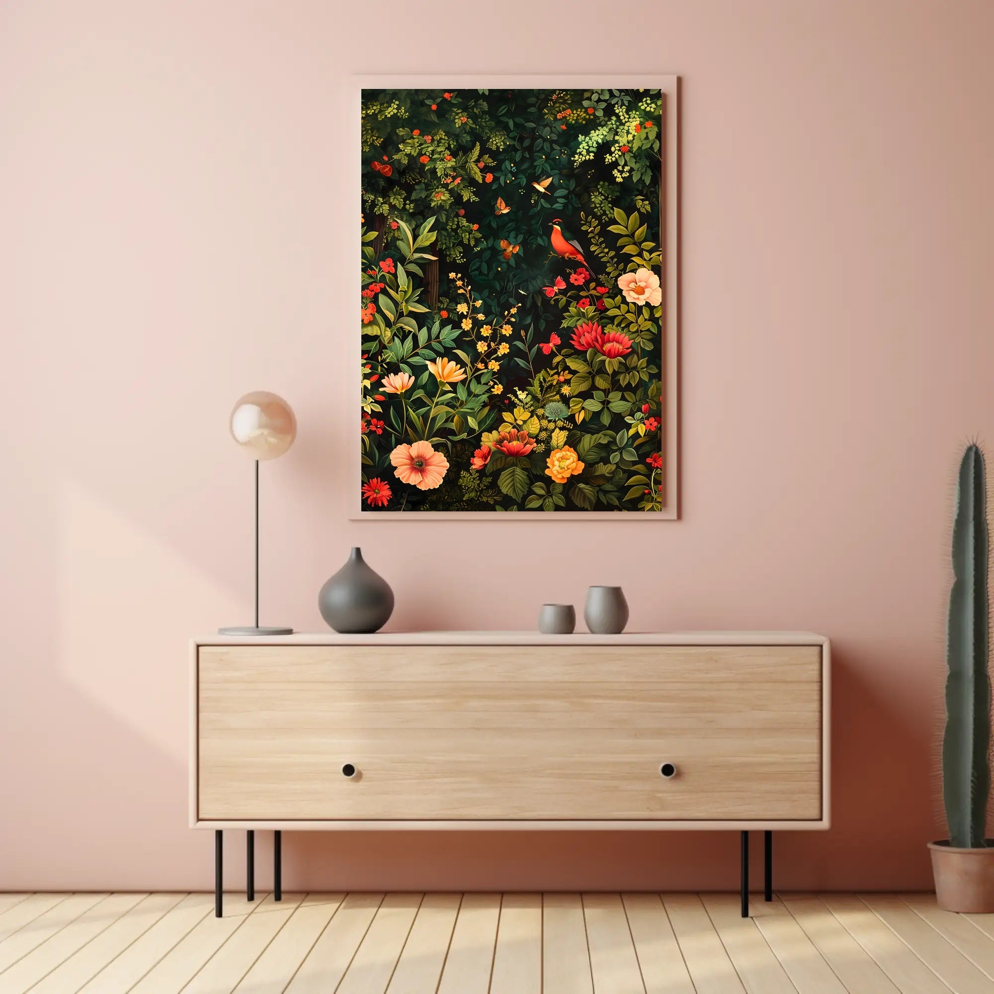 Vibrant Garden Symphony Wall Art Print