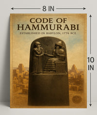 Code of Hammurabi Wall Art Print Decor PosterGoat