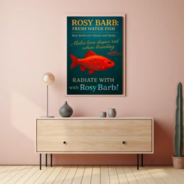 Radiate with Rosy Barb Poster
