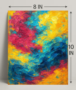 Vivid Abstract Expression Poster PosterGoat