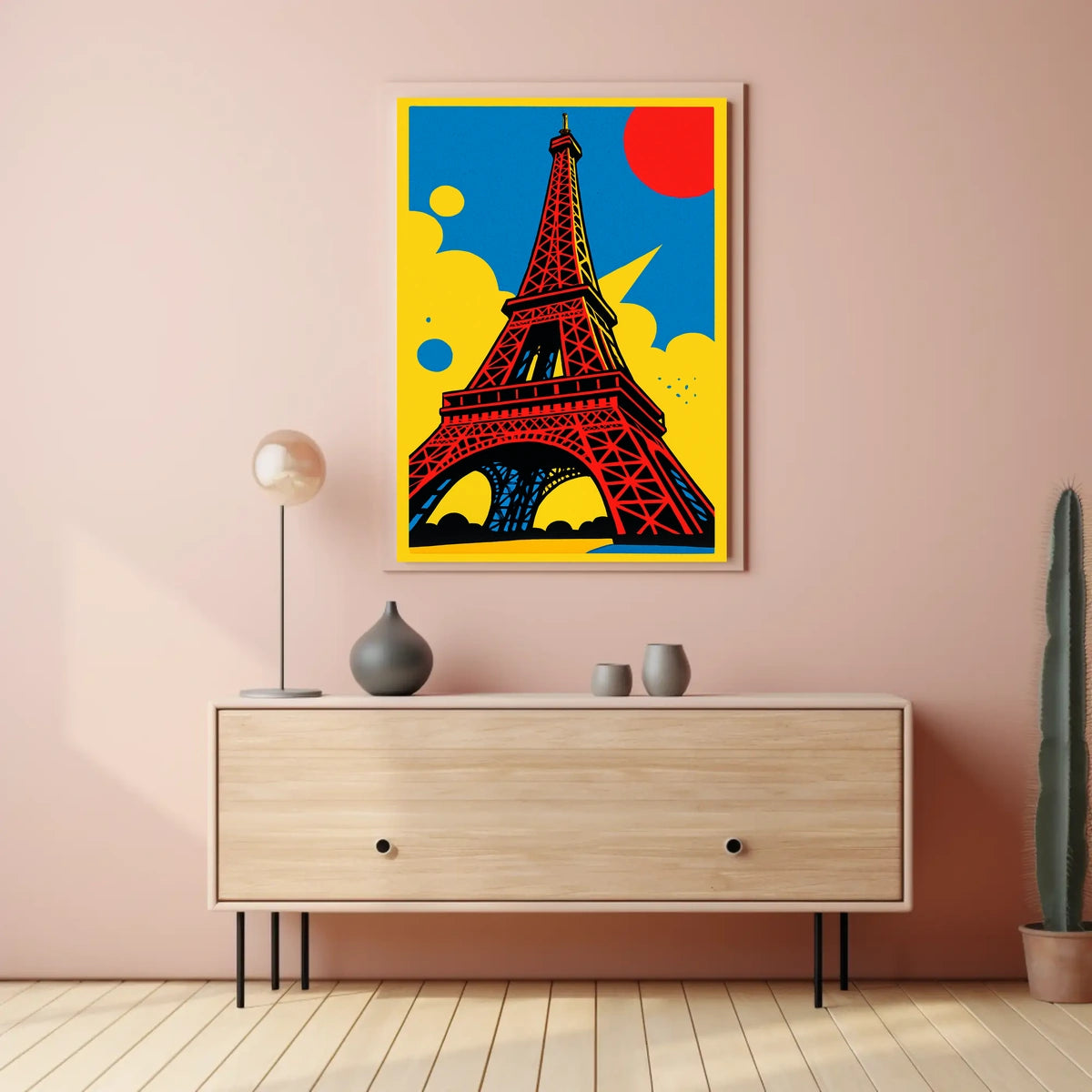 Eiffel Tower Pop Art Poster
