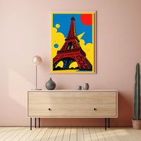 Eiffel Tower Pop Art Poster