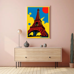 Eiffel Tower Pop Art Poster
