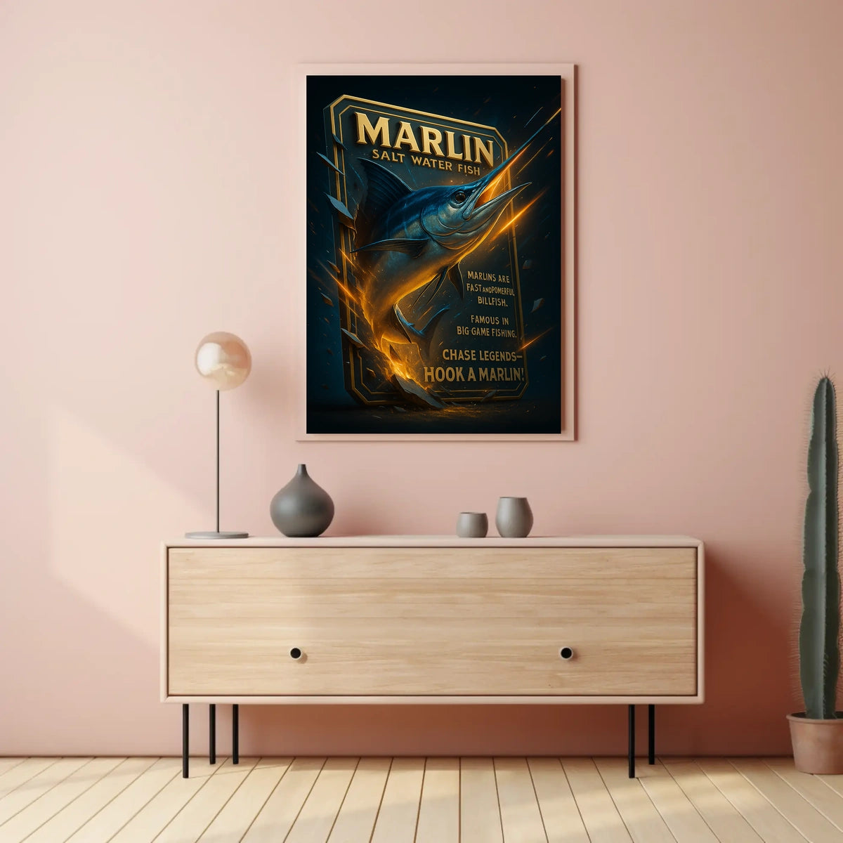 Marlin Salt Water Fish Poster