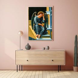 Contemplative Angel Poster