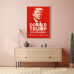 Donald Trump 47th President Poster