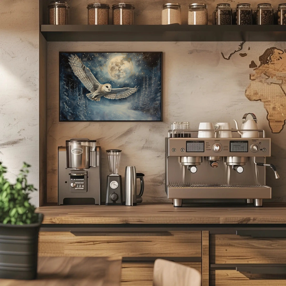 Majestic Night Flight Poster