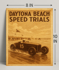 Daytona Beach Speed Trials Poster PosterGoat