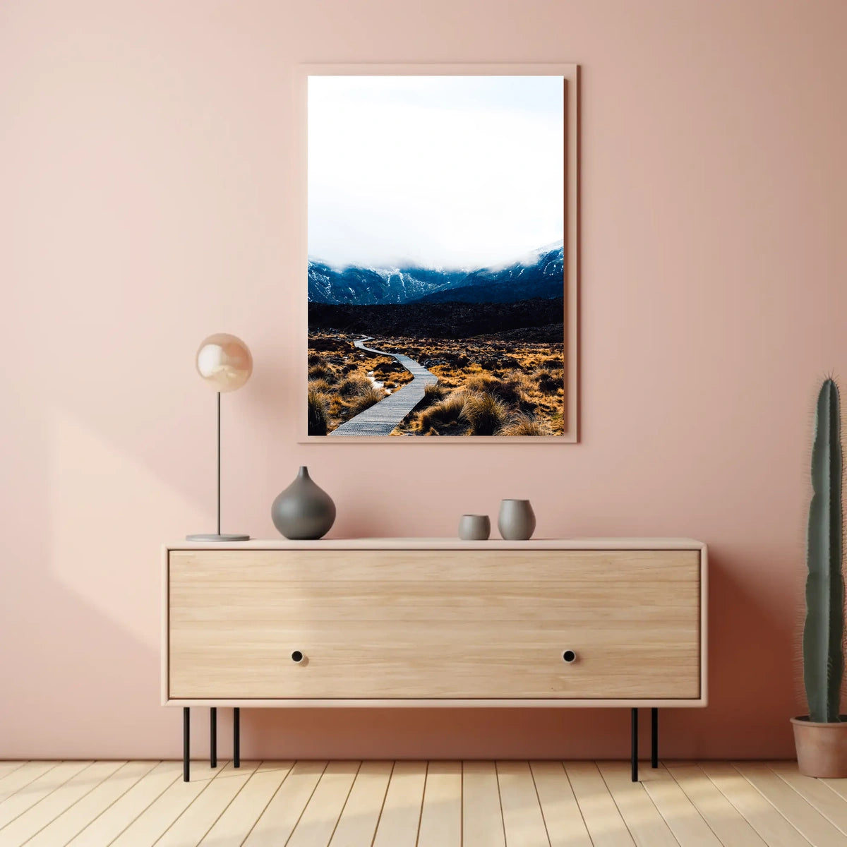 Pathway Through The Mountains Poster