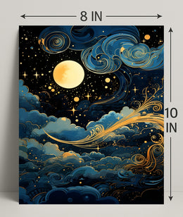 Celestial Nightscape Poster PosterGoat