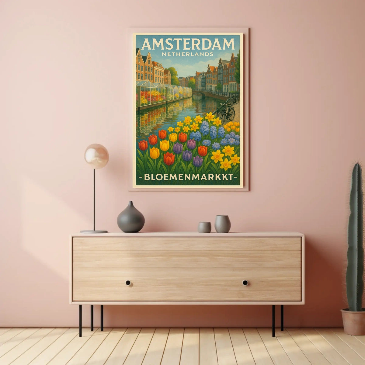 Amsterdam Bloemenmarkt Poster