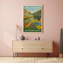 Amsterdam Bloemenmarkt Poster