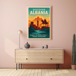 Albania Vintage Travel Poster Wall Art Print