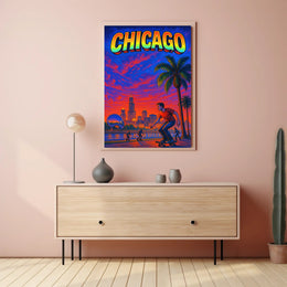 Chicago Vibes Poster PosterGoat