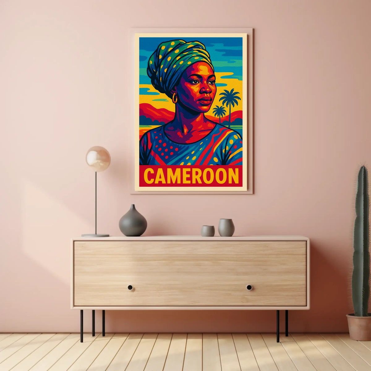 Cameroon Portrait Poster