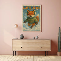 Clever Red Fox Poster
