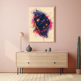 Vibrant Dice Explosion Poster