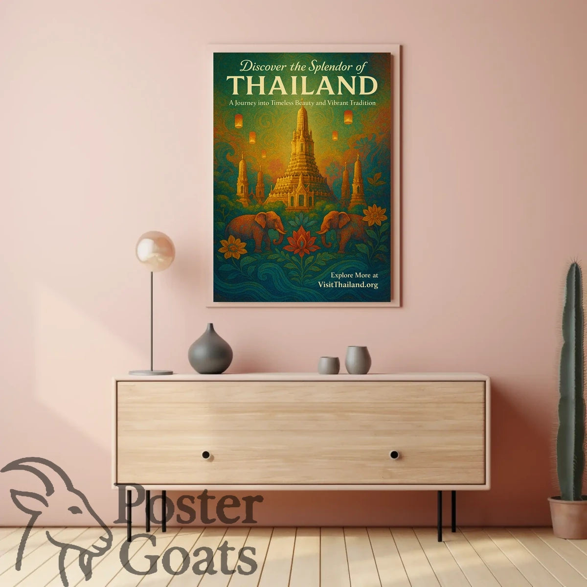 Thailand's Vibrant Wonders: Travel Poster