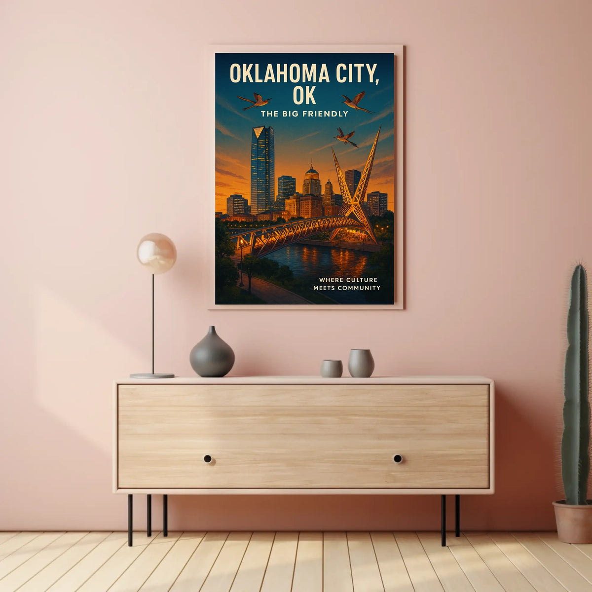 Oklahoma City The Big Friendly Poster