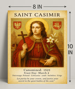 Saint Casimir Poster PosterGoat