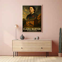 Clara Barton Home Of The American Red Poster