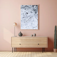 Winter Landscape From Above Poster