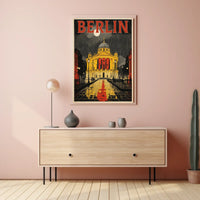 Berlin Architectural Nightscape Poster