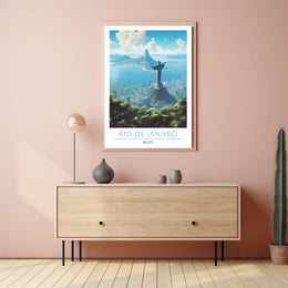 Rio de Janeiro Christ the Redeemer Travel Poster
