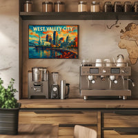 West Valley City Skyline Poster