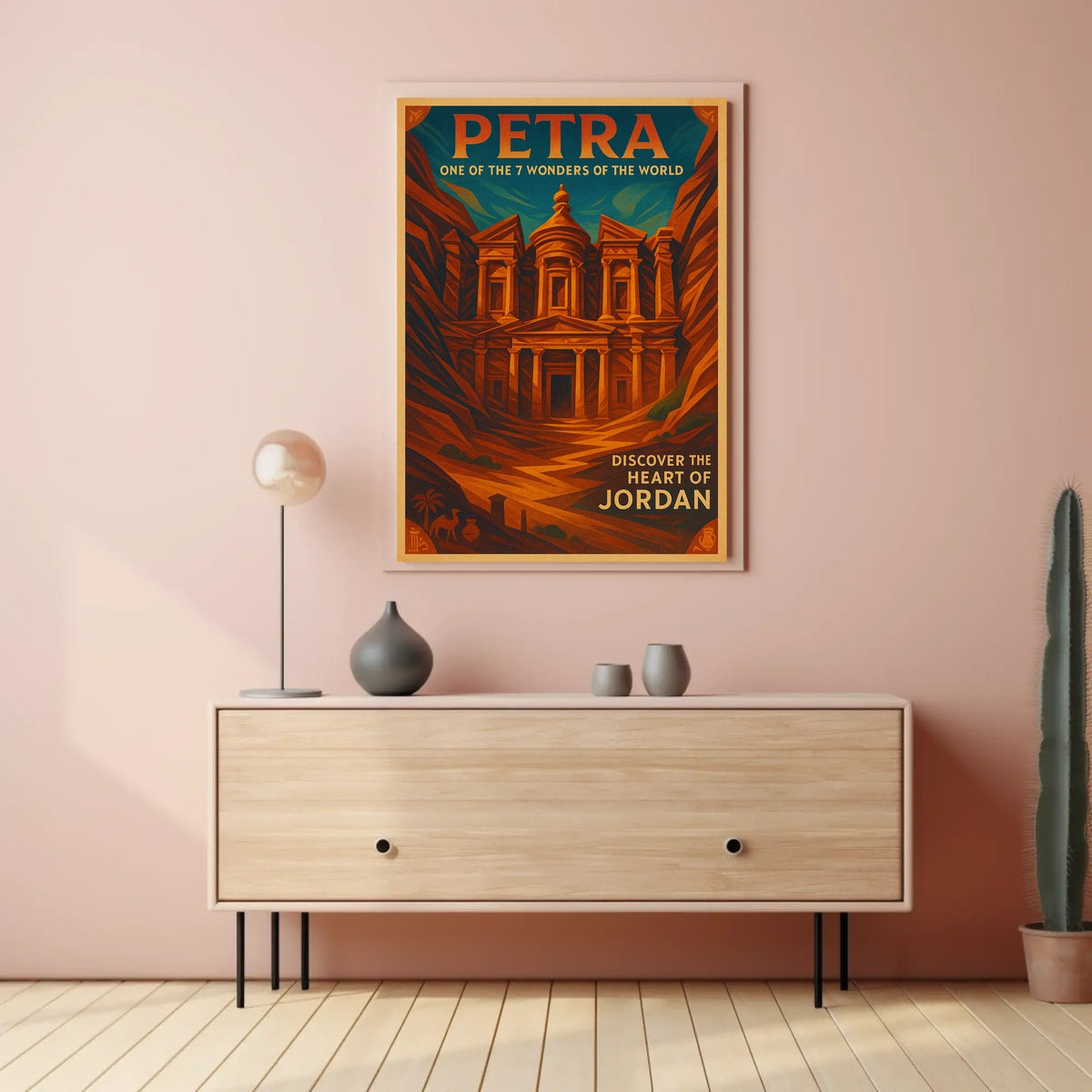Petra One of the 7 Wonders of the World Poster
