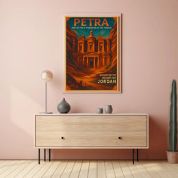 Petra One of the 7 Wonders of the World Poster