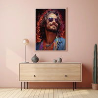 Vibrant Portrait Of A Free Spirit Poster PosterGoat