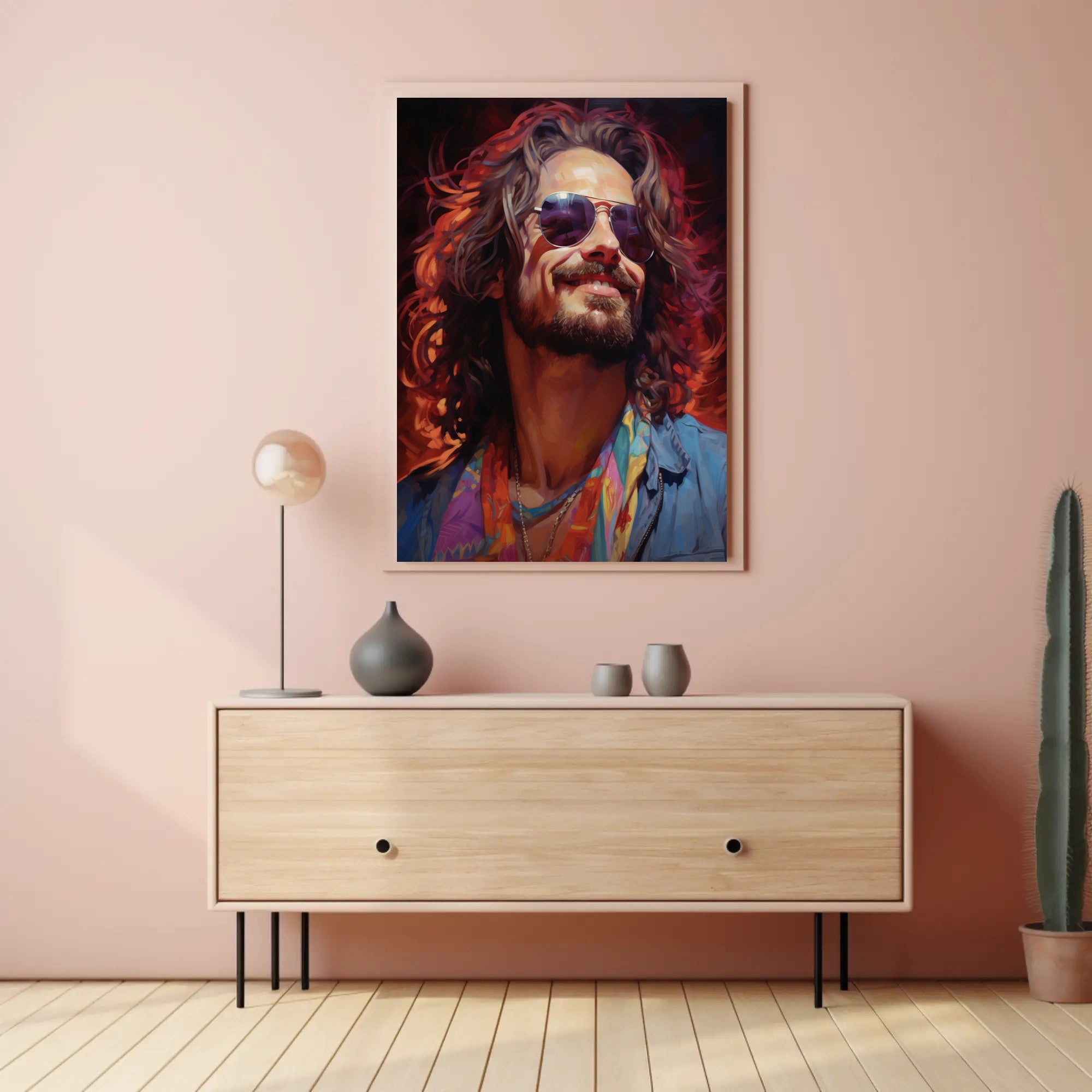 Vibrant Portrait Of A Free Spirit Poster PosterGoat