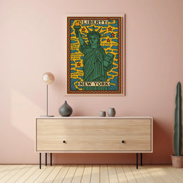 Liberty and New York Poster