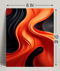 Abstract Waves Of Color Abstract Poster