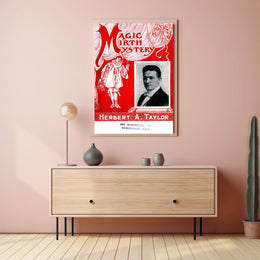Herbert A. Taylor Magic Show Vintage Theatrical Poster