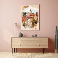 Czech Republic esk Krumlov Old Town Poster