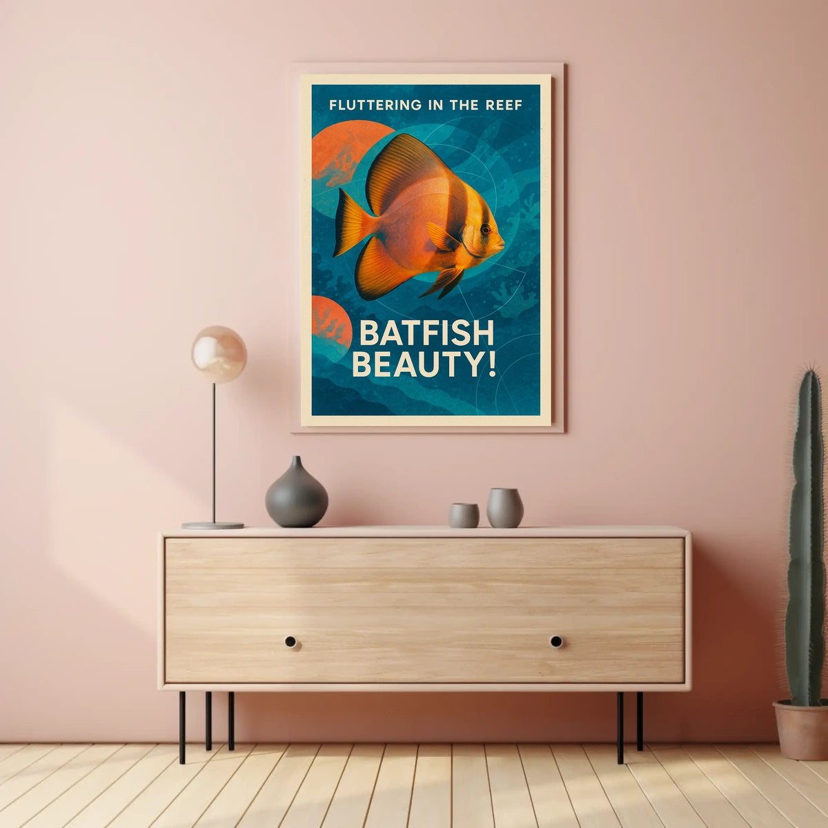 Fluttering In The Reef Poster