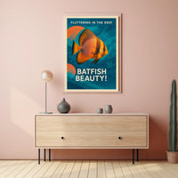Fluttering In The Reef Poster